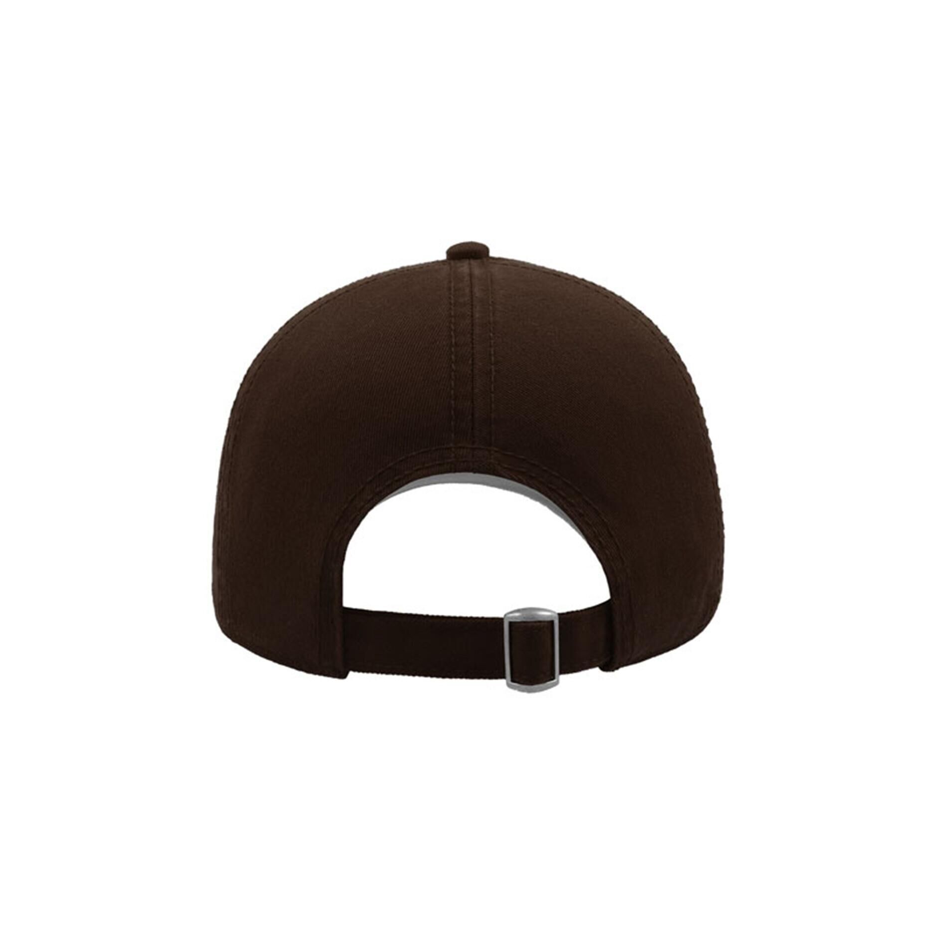 ATLANTIS Action 6 Panel Chino Baseball Cap (Pack of 2) (Brown)