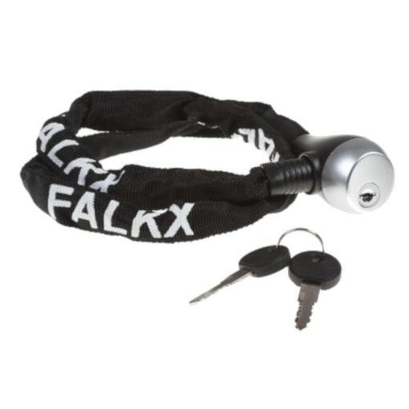 Falkx Steal kettingslot 3.5x800mm, zwarte nylon hoes