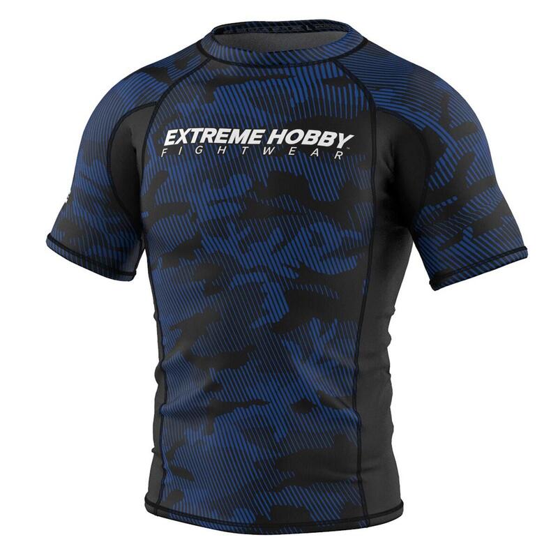 Rashguard fitness męski z krótkim rękawem EXTREME HOBBY HAVOC