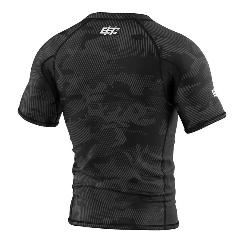 Rashguard fitness męski z krótkim rękawem EXTREME HOBBY HAVOC