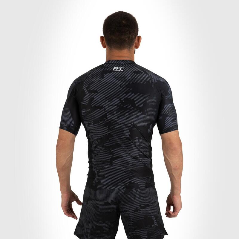 Rashguard fitness męski z krótkim rękawem EXTREME HOBBY HAVOC