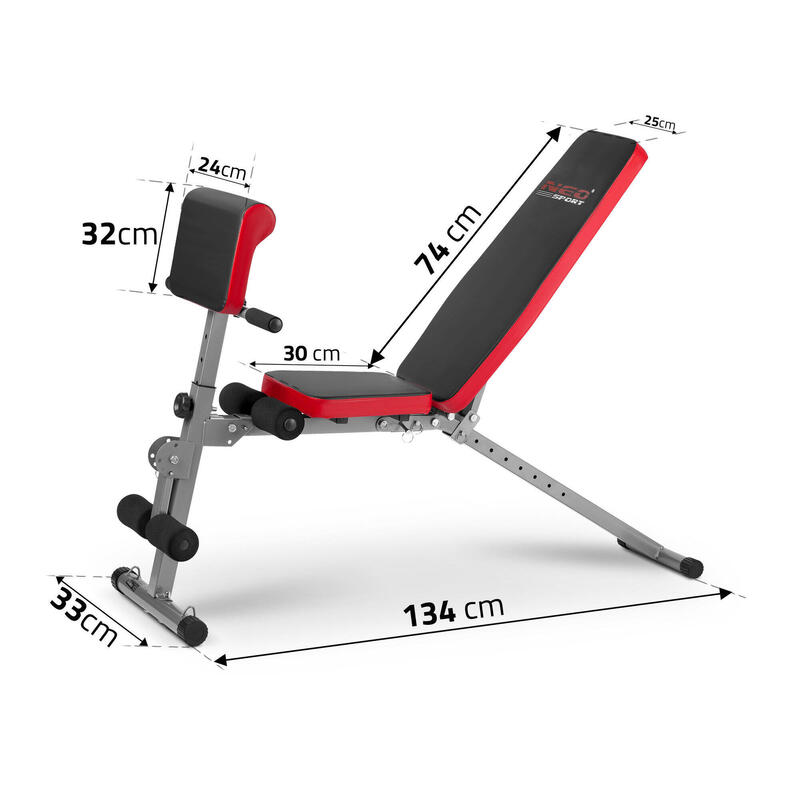 Ławeczka łamana do ćwiczeń Neo-Sport NS-213