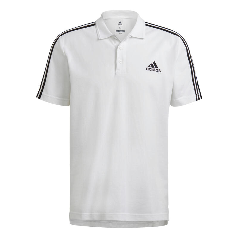 Tricou barbati adidas AEROREADY Essentials Pique, Alb