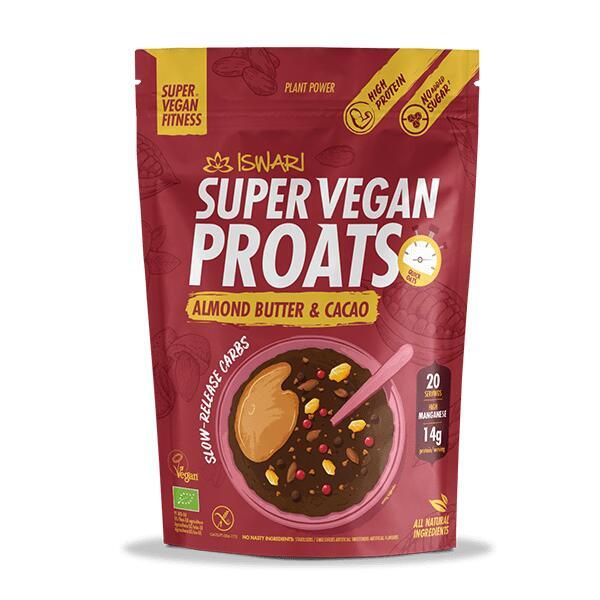 Super Vegan Proats Manteiga de Amendoa e Cacau