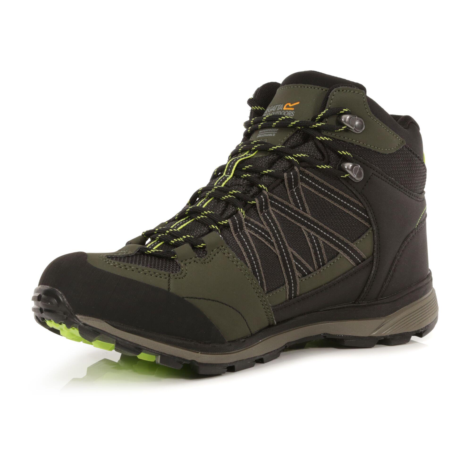 Samaris II Men's Hiking Boots - Dark Khaki/Light Green 3/6
