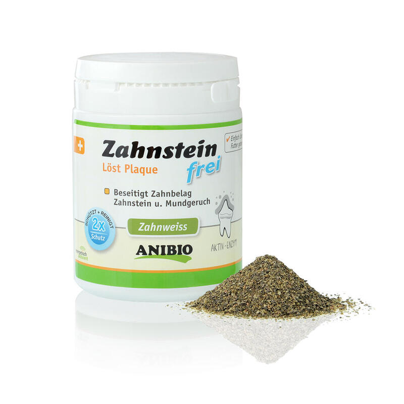 Zahnstein-frei suplement na kamień na zęby dla psa Anibio 140 g