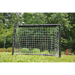 Idena 40465 - 2 Mini Fußballtore aus Kunststoff mit Netz, Ball und  Ballpumpe, ab 6 Jahren, ca. 90 x 60 x 50 cm, schnelle Montage, ideal für  Garten