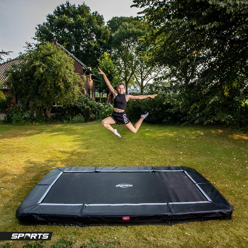 BERG Sport Trampolin rechteckig Favorit InGround schwarz 280 cm