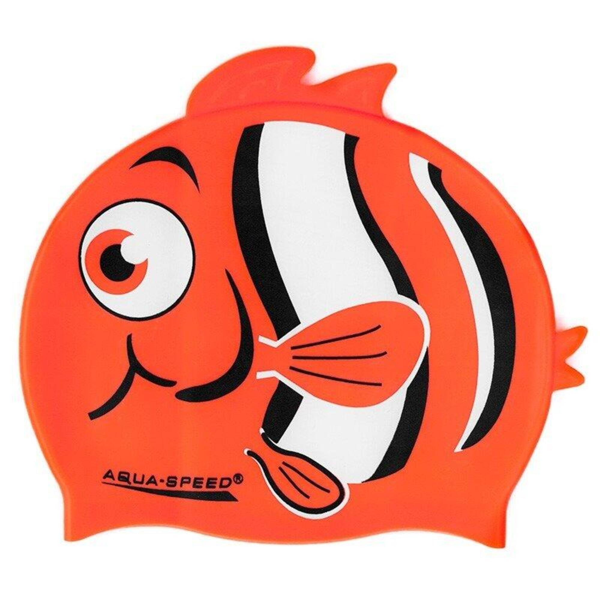 Czepek pływacki silikonowy dla dzieci Aqua Speed Zoo Nemo