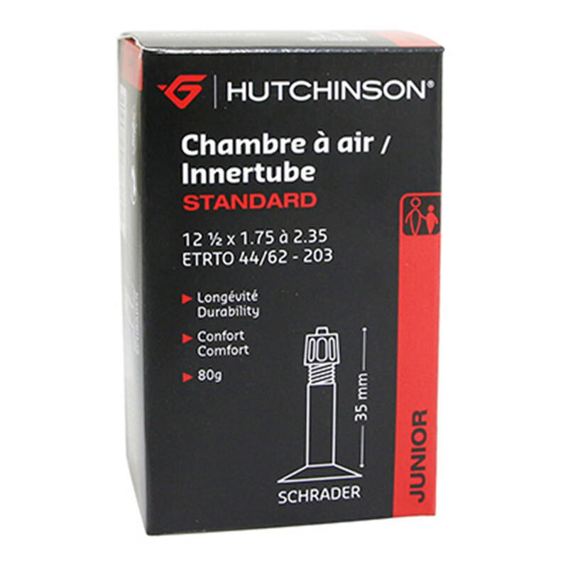 BICYCLE LUCHTKUSSEN 12 1-2 x 1.75 HUTCHINSON VALVE STANDARD 35mm 80g