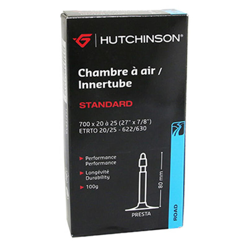 LUCHTKUSSEN BICYCLE 700 x 20-25 HUTCHINSON VALVE PRESTA 80mm 100g