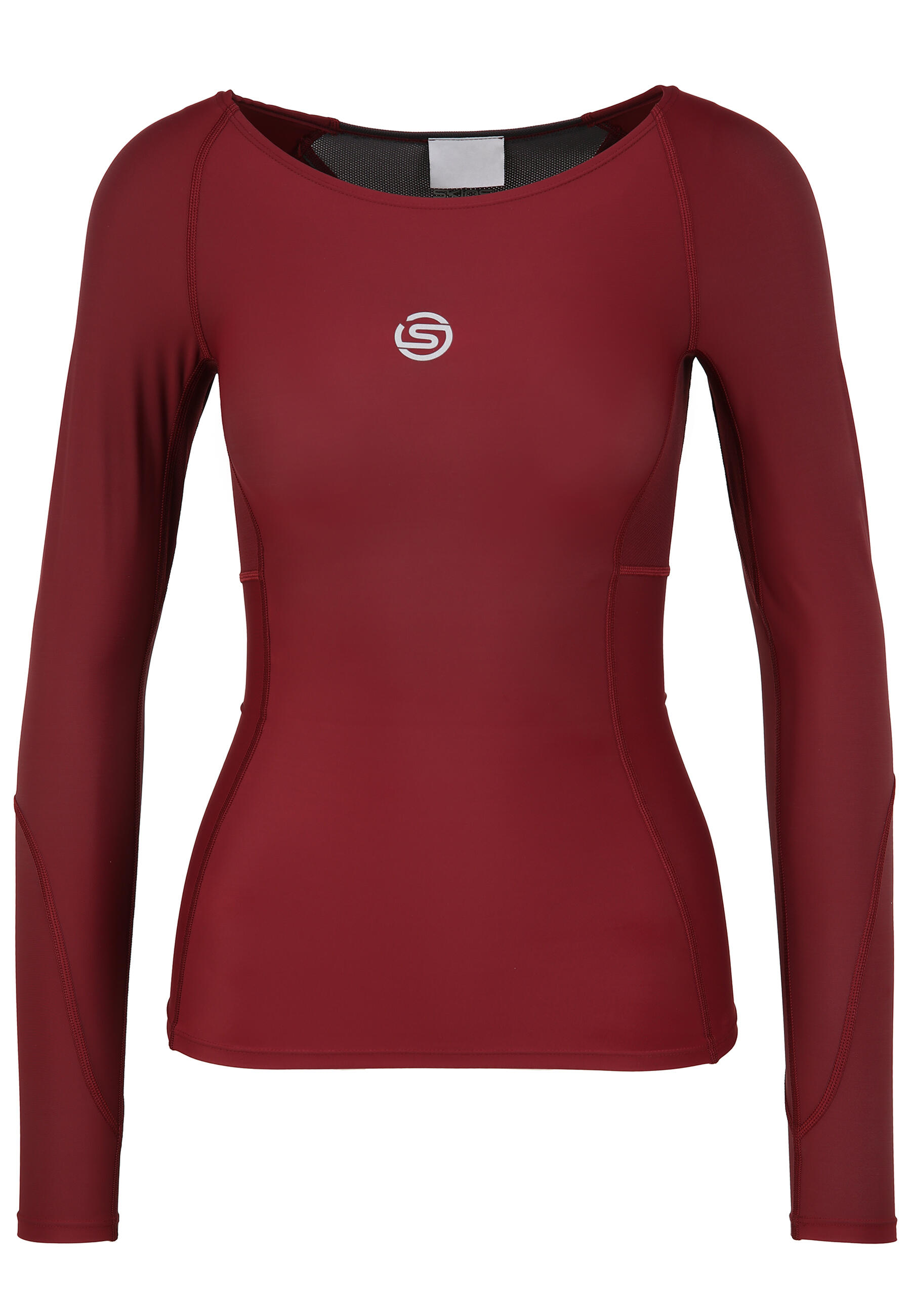 SKINS SKINS Series-3 Womens Long Sleeve Top - Burgundy