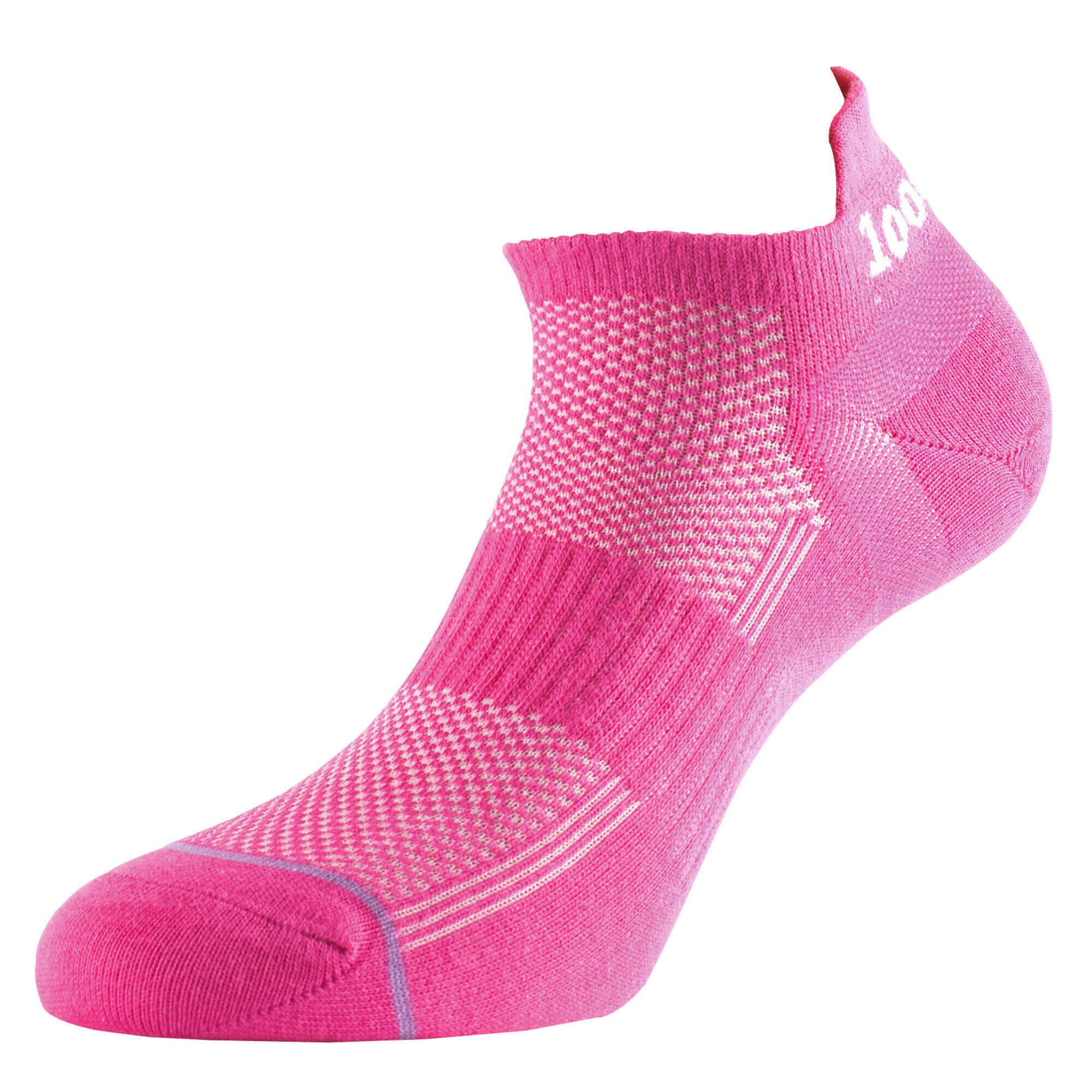 1000 MILE 1000 Mile 1548 Double Layer Hot Pink Trainer Liner Ladies