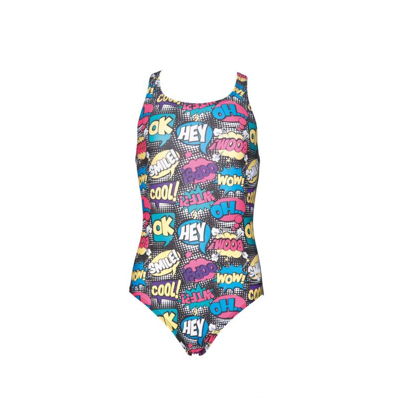 G TEEN JR SWIM PRO BACK ONE PIECE L 116 (6-7) BLACK