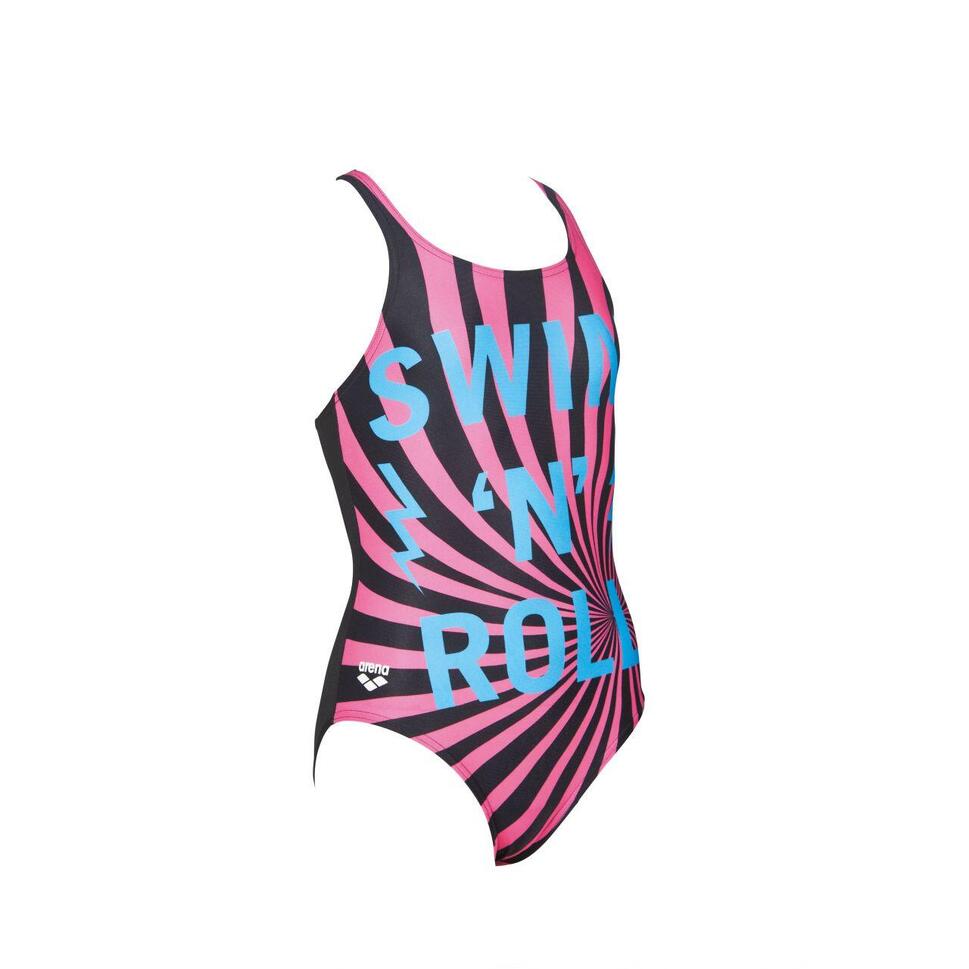 G Swim&Roll Jr One Piece V Back 116 (6-7) Black
