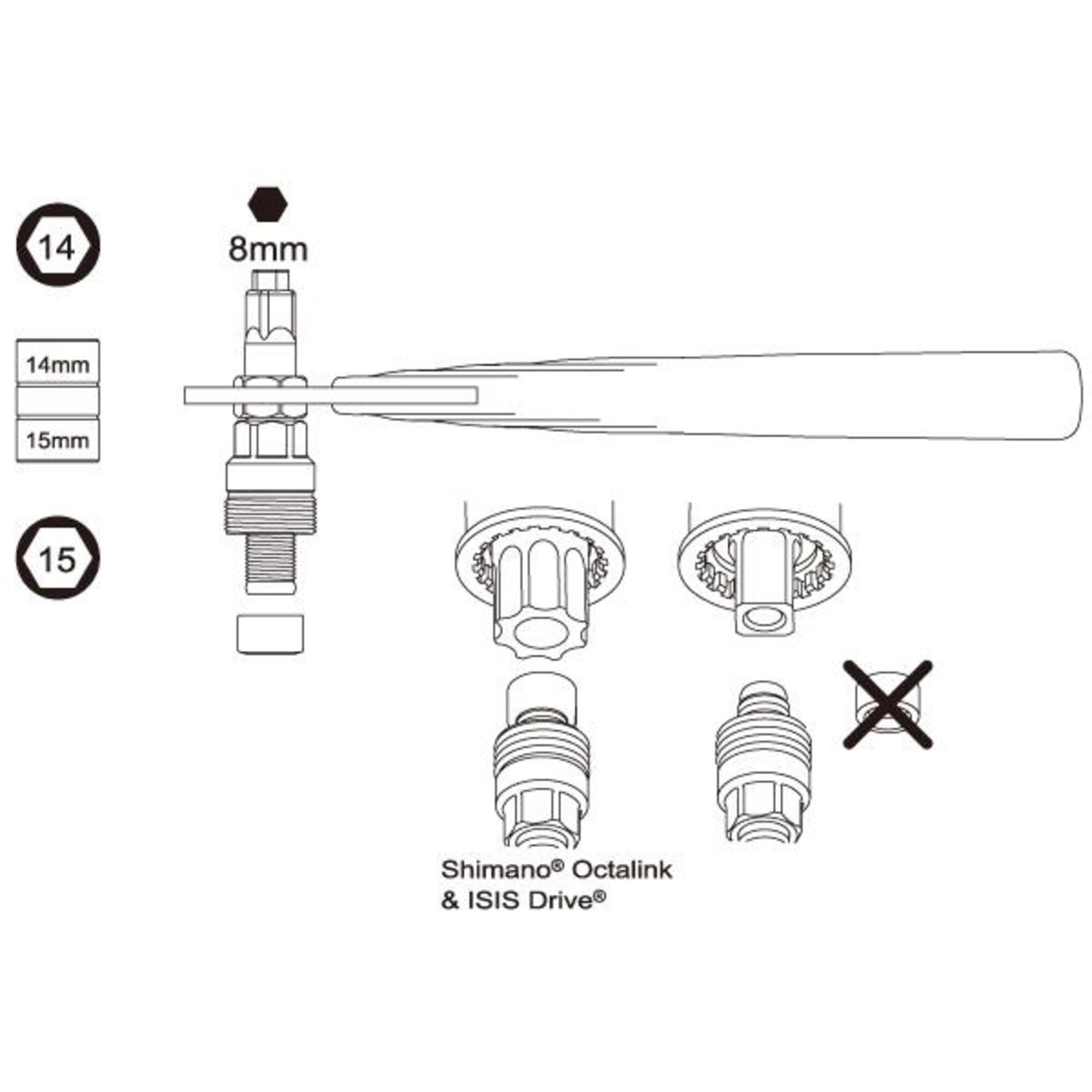 IceToolz 04S1 Crank Removal Tool 3/5