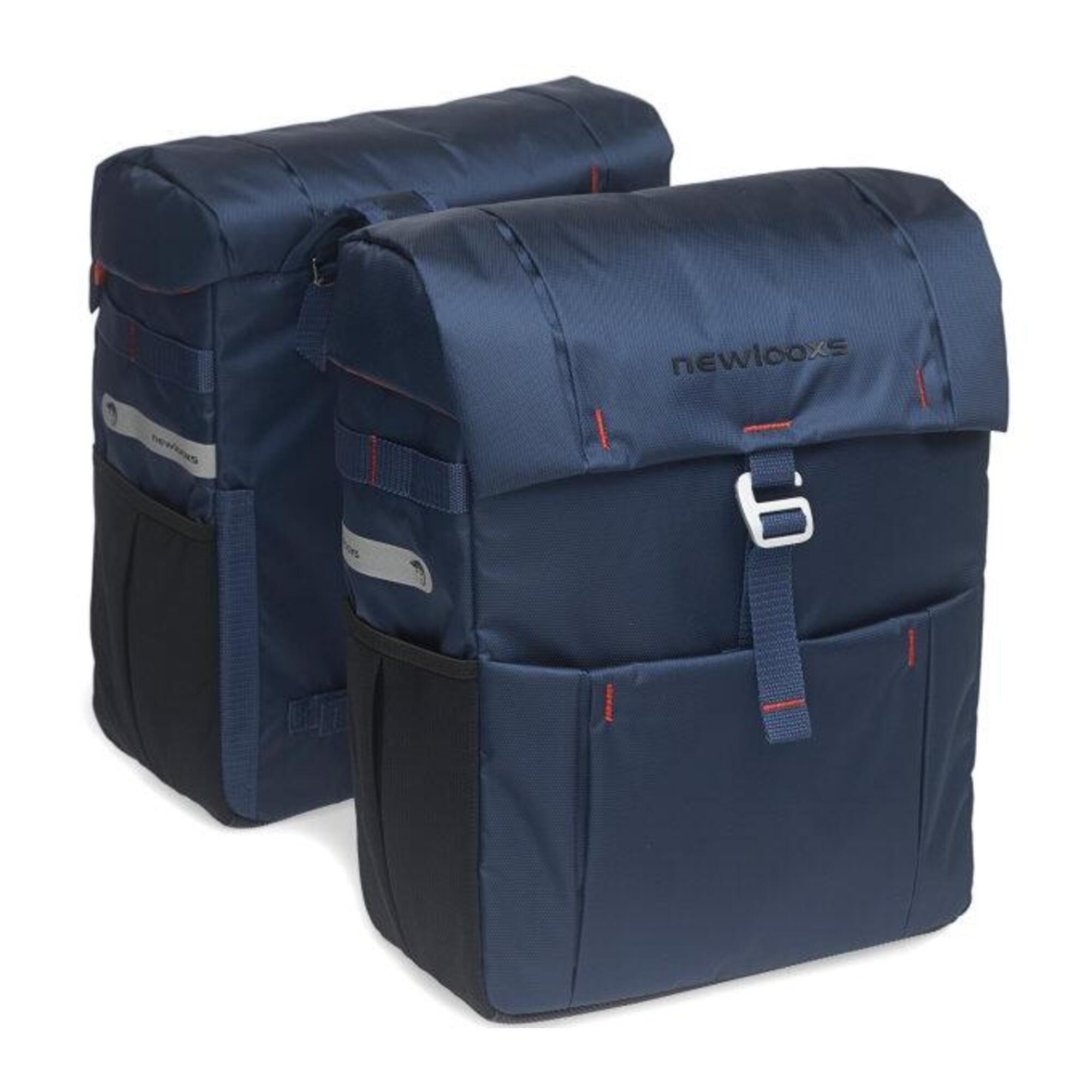 New Looxs doppel-Fahrradtasche Vigo 37 Liter blau