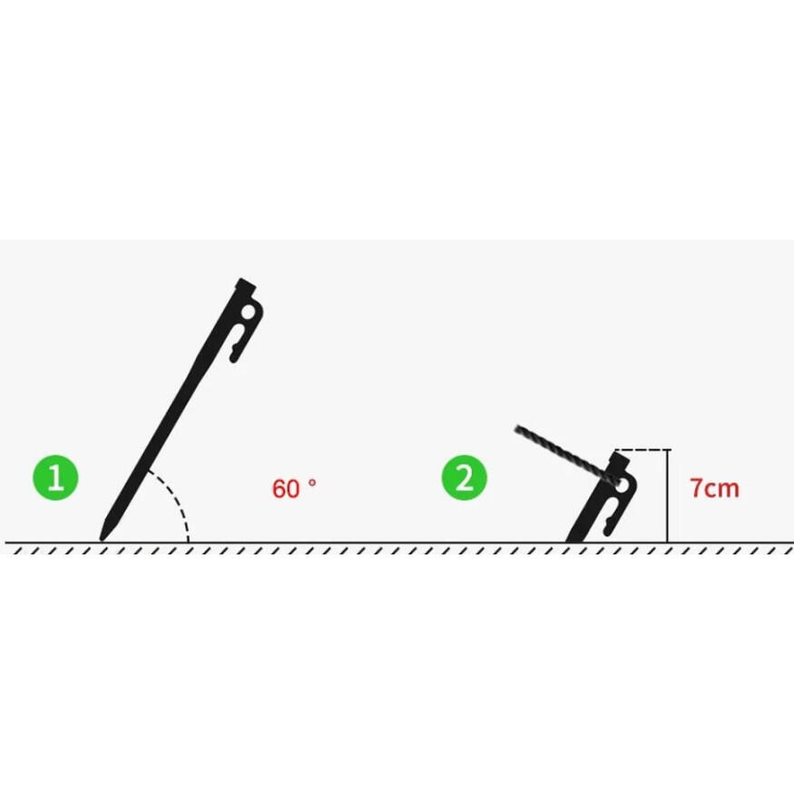 Naturehike Tent peg - Stainless steel 4/7