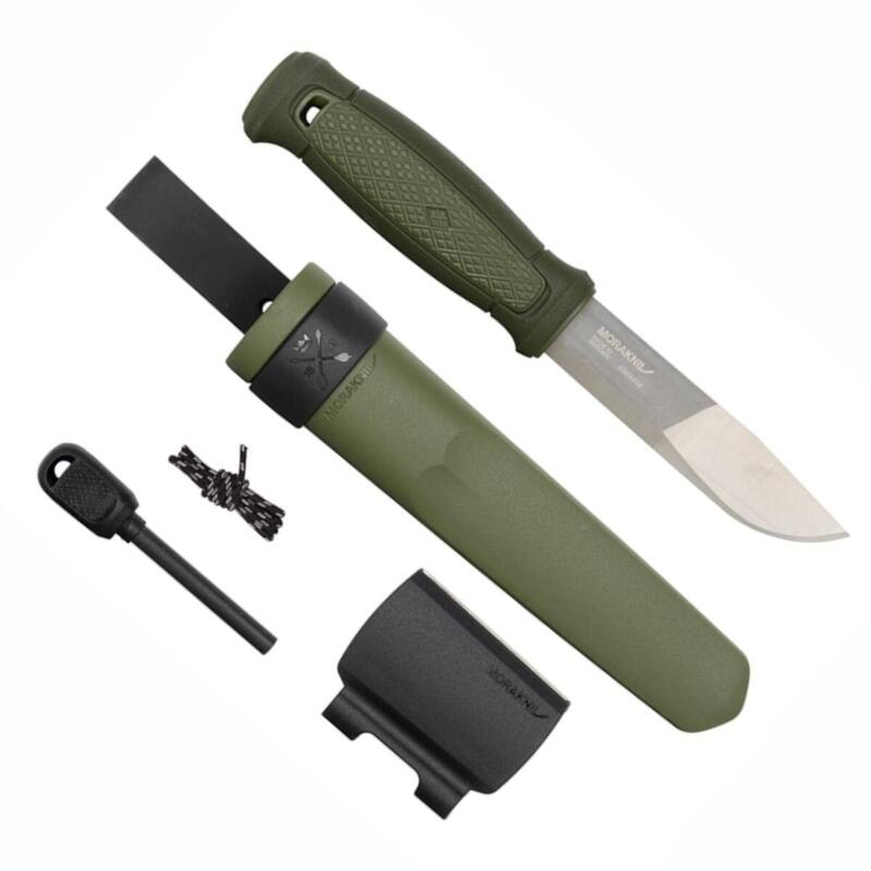 Kit couteau de survie Kansbol avec étui polymère - Vert