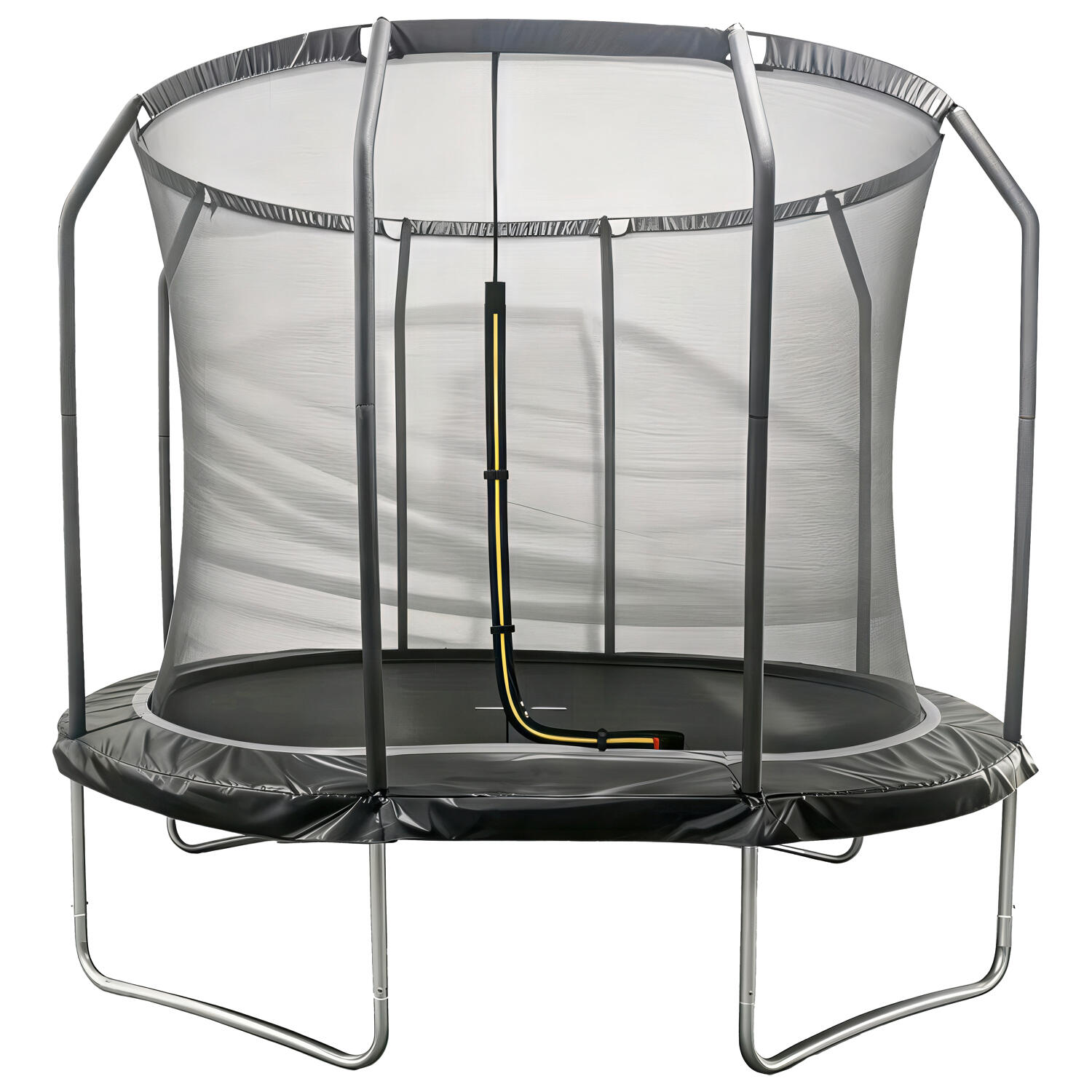 Trampoline ovale 305x214cm noir SYDNEY + filet et échelle 2/7