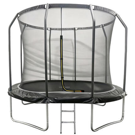 Trampoline ovale 305x214cm noir SYDNEY + filet et échelle