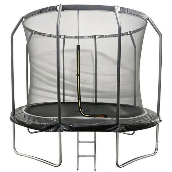Trampoline ovale 305x214cm noir SYDNEY + filet et échelle