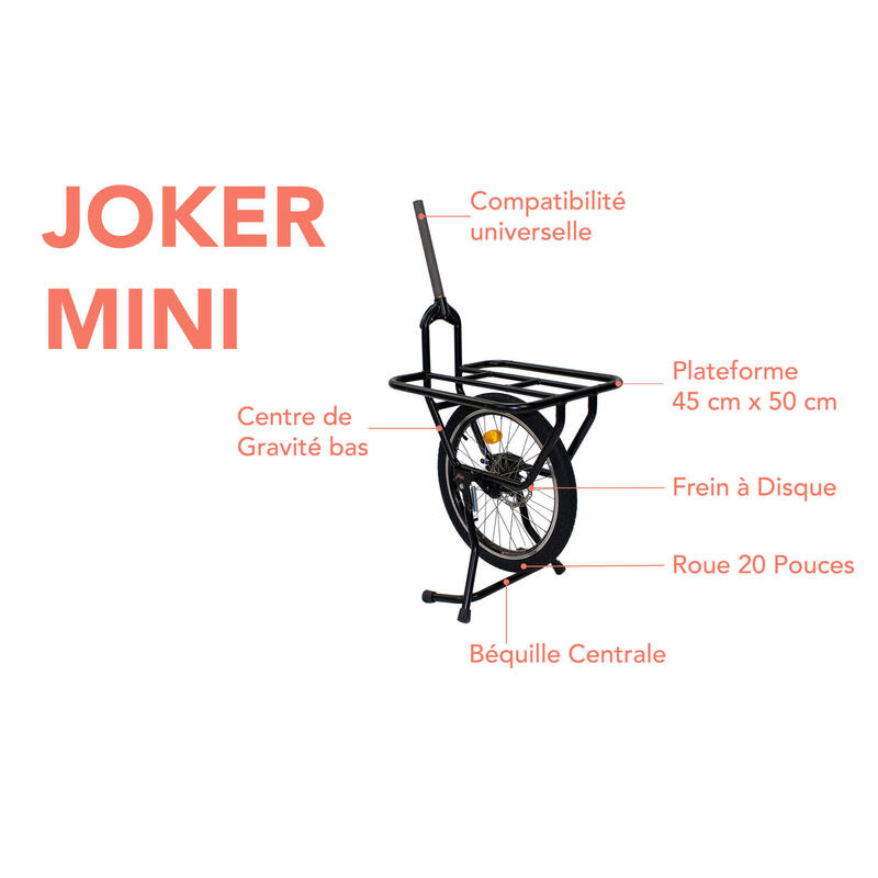 Kit de conversion vélo de ville en vélo cargo - Fourche Cargo JoKer Mini