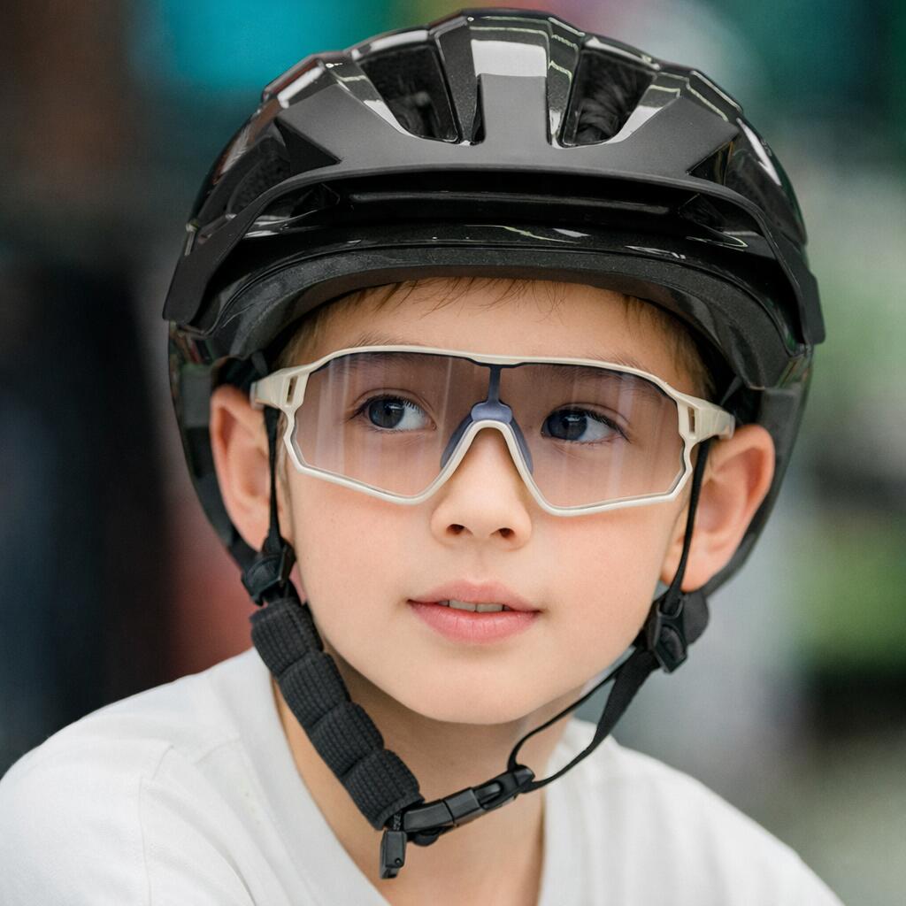 Rockbros jeugd fietshelm met afneembaar vizier 2/3