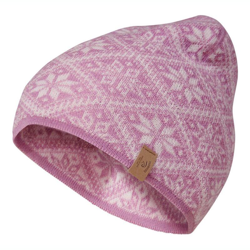 Gebreide muts van wol Freya Sweet Lilac - One Size - Roze