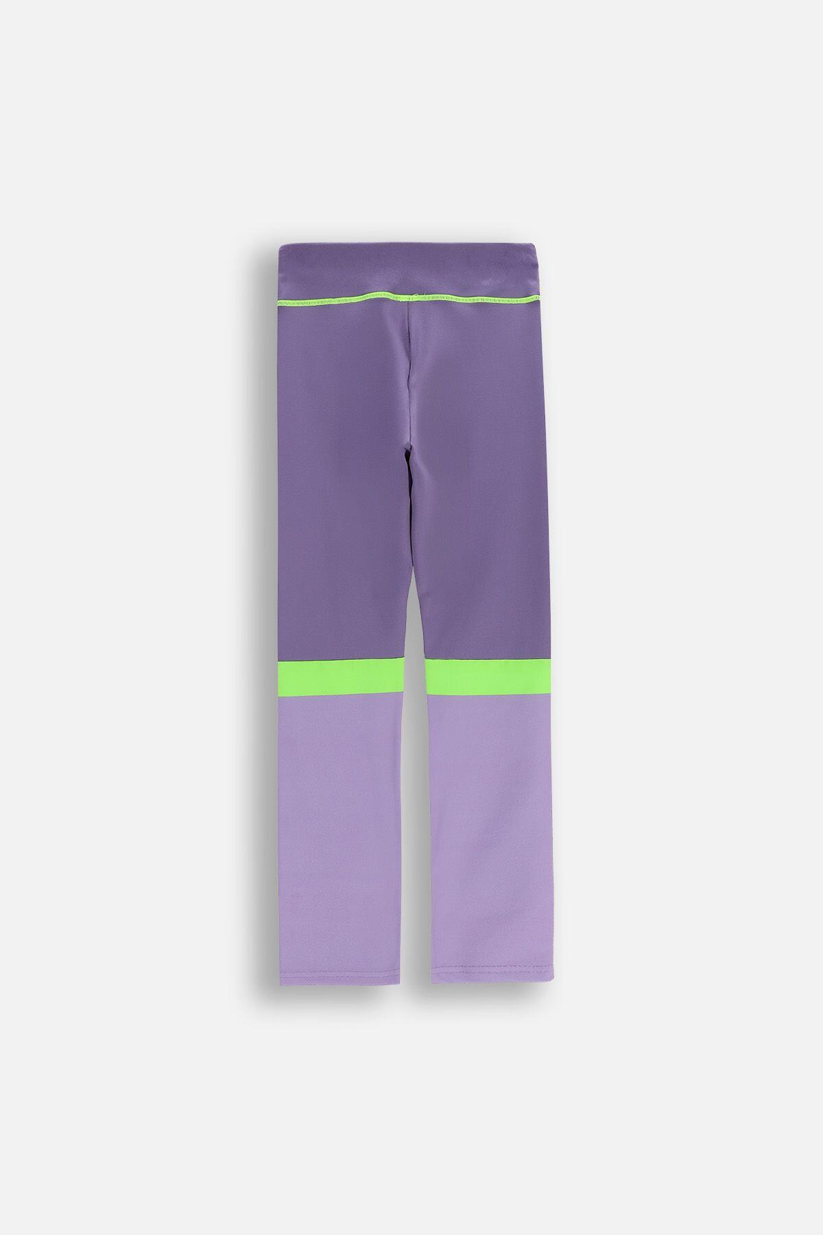 Legginsy do gimnastyki dla dzieci WL6 fioletowe