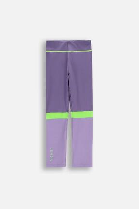 Legginsy do gimnastyki dla dzieci WL6 fioletowe