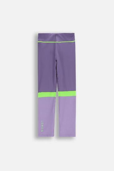 Legginsy do gimnastyki dla dzieci WL6 fioletowe