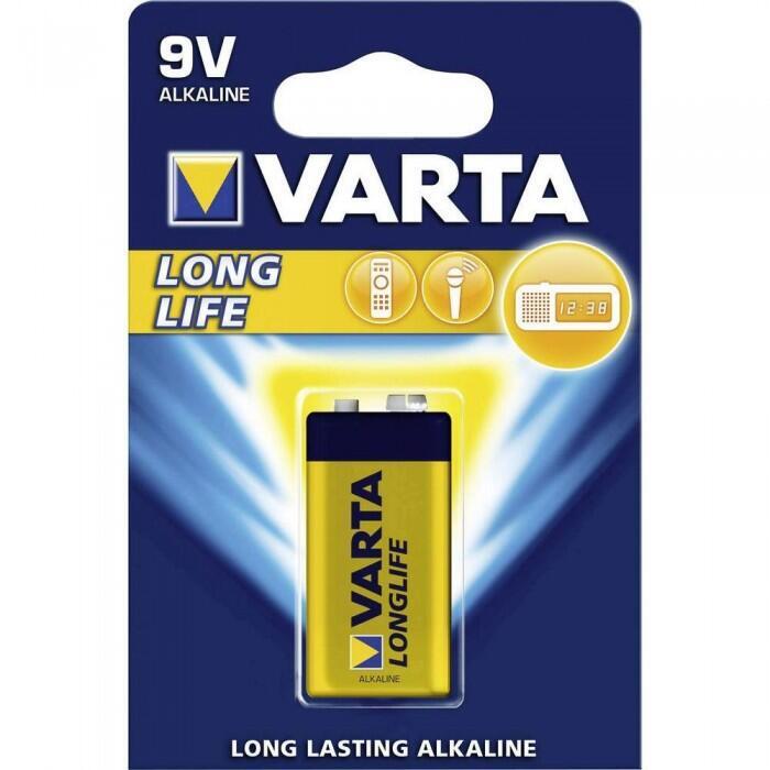 Pilha alcalina Varta longlife lr61 - 9v