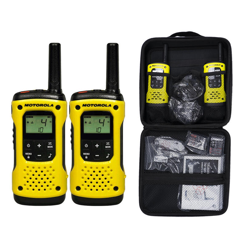 Rádio PMR portátil Motorola TLKR T92 H2O IP67 conjunto com 2 peças Amarelo