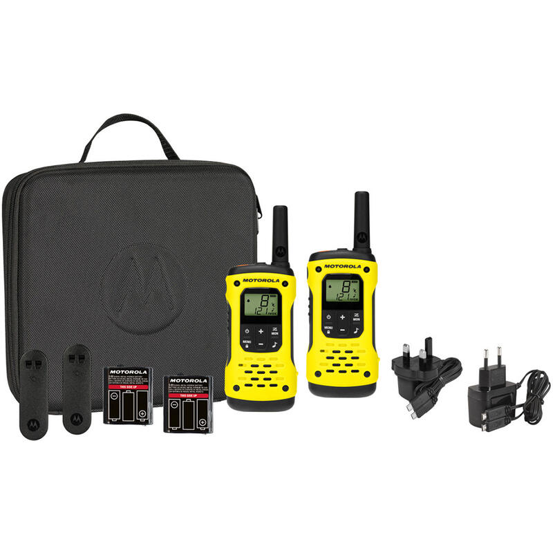 Tragbares PMR-Radio Motorola TLKR T92 H2O IP67 Set mit 2 Stück Gelb