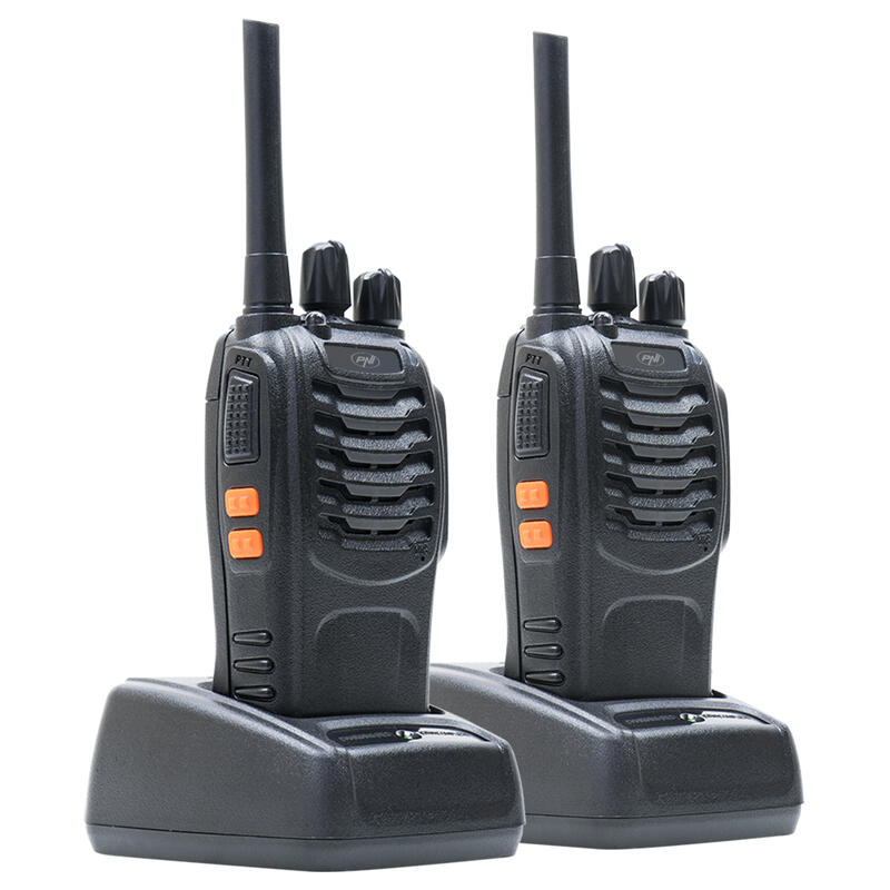 PNI PMR R40 PRO Radio, batterijen, opladers en koptelefoon inbegrepen,2 pc