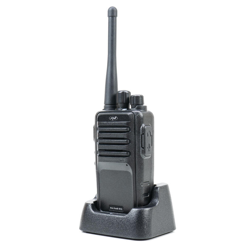 Rádio portátil profissional PNI PMR R15 0,5 W, ASQ, TOT, monitor, programável, b