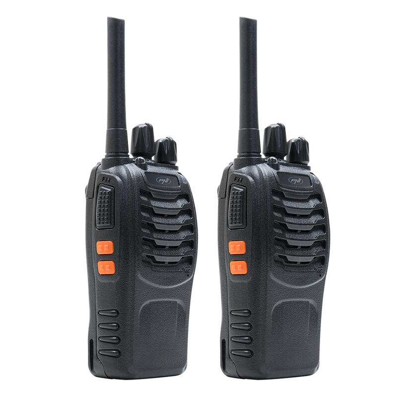 PNI PMR R40 PRO Radio, batterijen, opladers en koptelefoon inbegrepen,2 pc