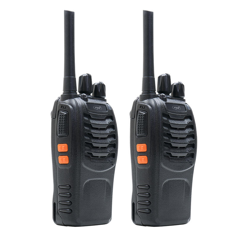 Statie radio portabila PNI PMR R40 PRO, set cu 2 buc, 0.5W