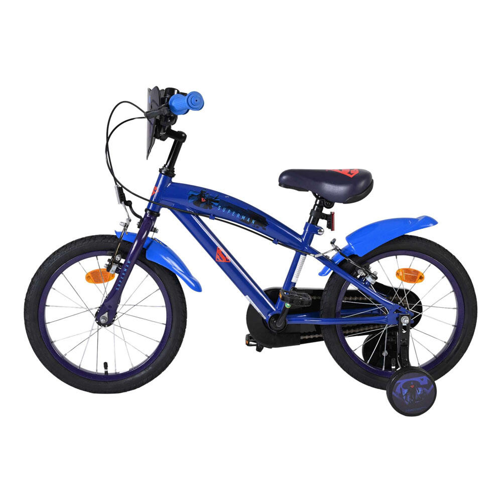 Superman Kinderfahrrad 16 Zoll blau mit zwei Handbremsen 5/7