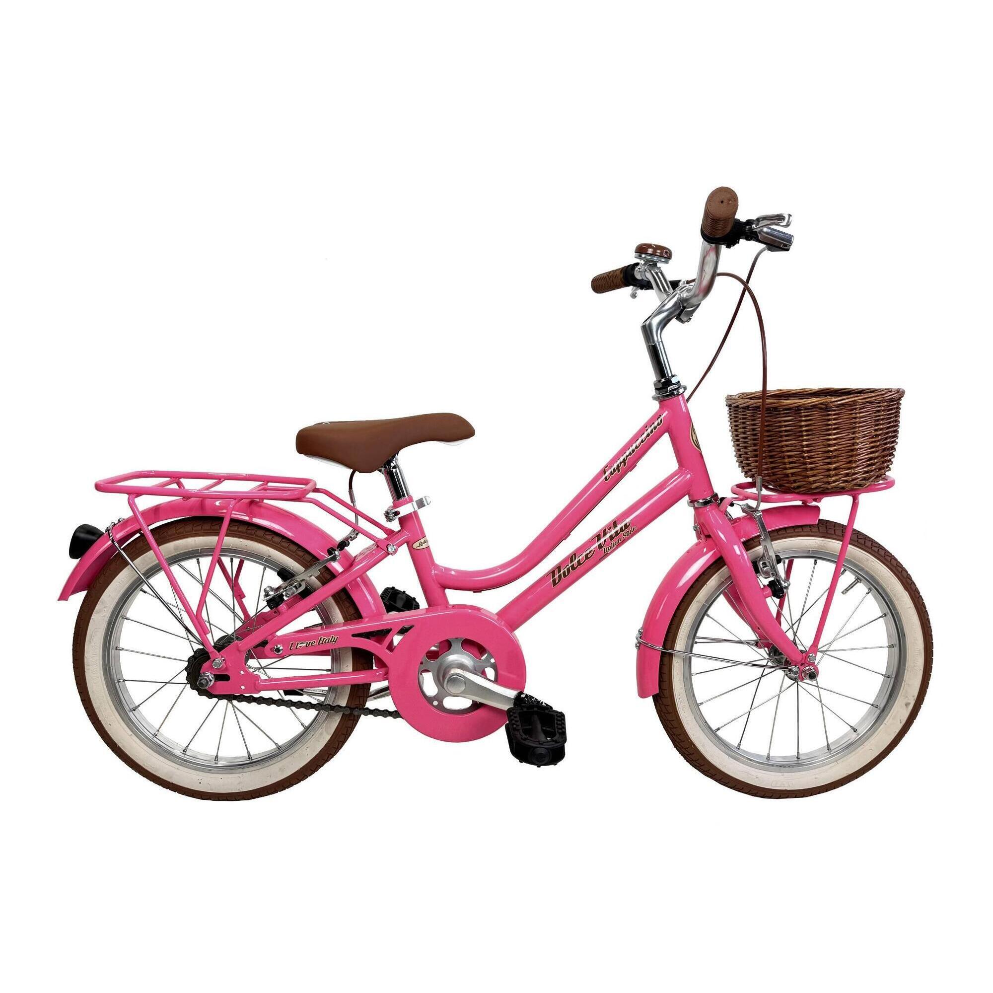 CANELLINI Dívčí městské kolo Dolce Vita by Canellini CAPPUCCINO 16" s košíkem