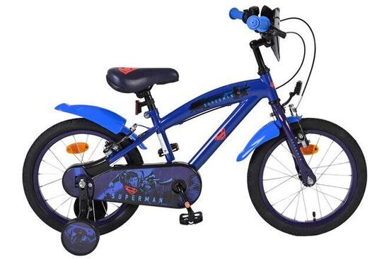 Superman 16 Zoll Kinderfahrrad Jungen Blau zwei Handbremsen