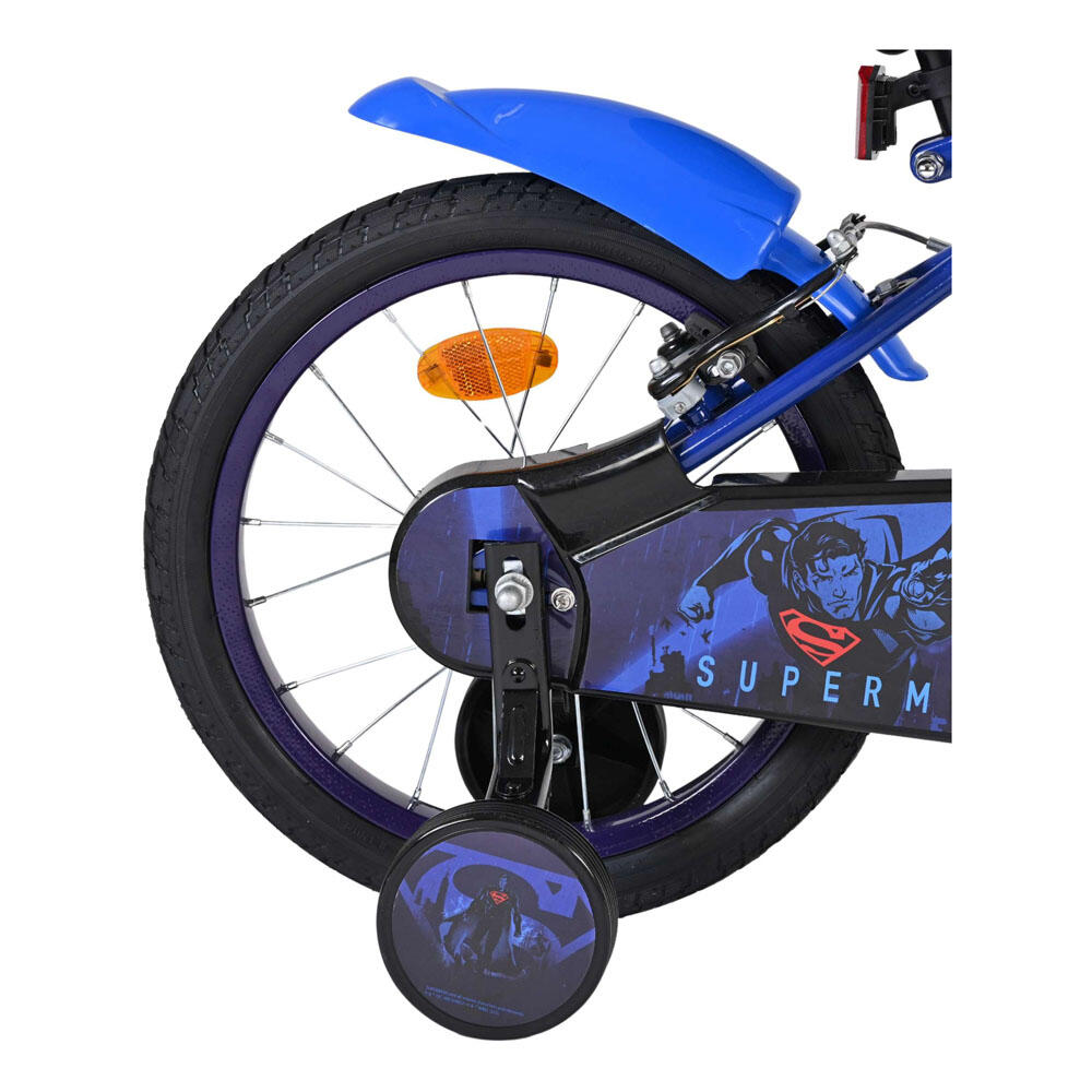 Superman Kinderfahrrad 16 Zoll blau mit zwei Handbremsen 7/7