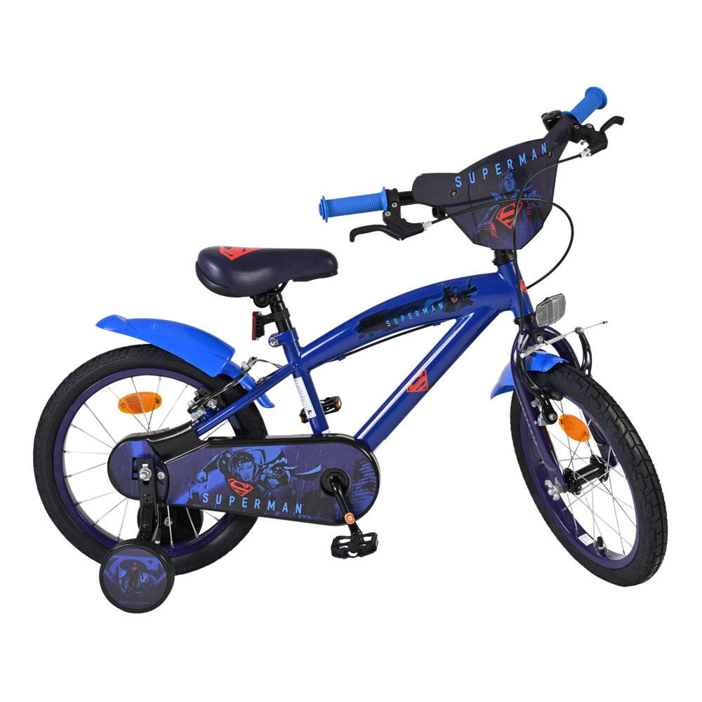 Superman Kinderfahrrad 16 Zoll blau mit zwei Handbremsen 4/7