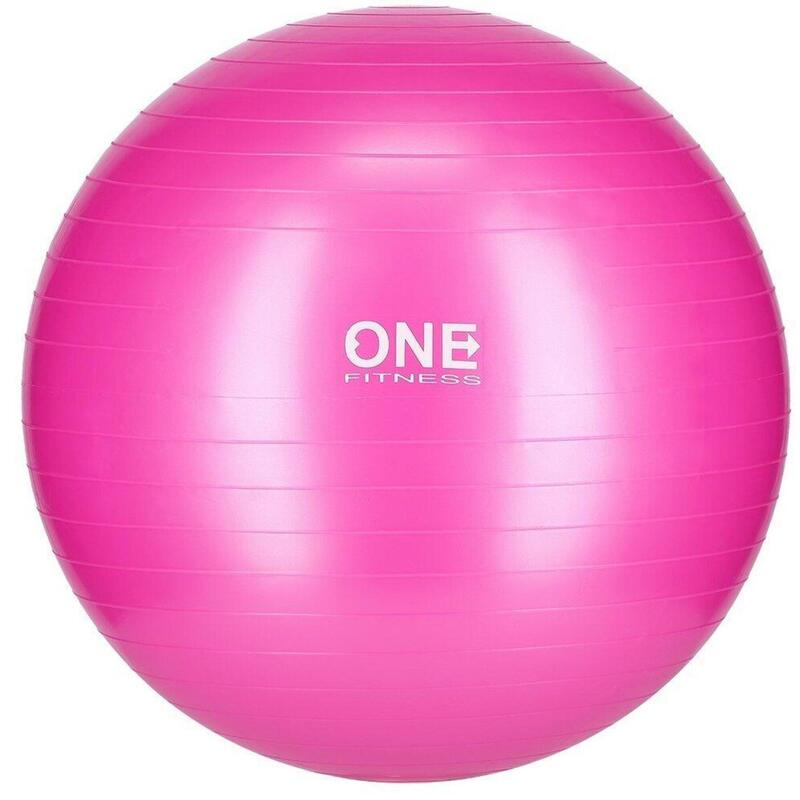Piłka fitness gimnastyczna One Fitness gym ball 10 55 cm różowa