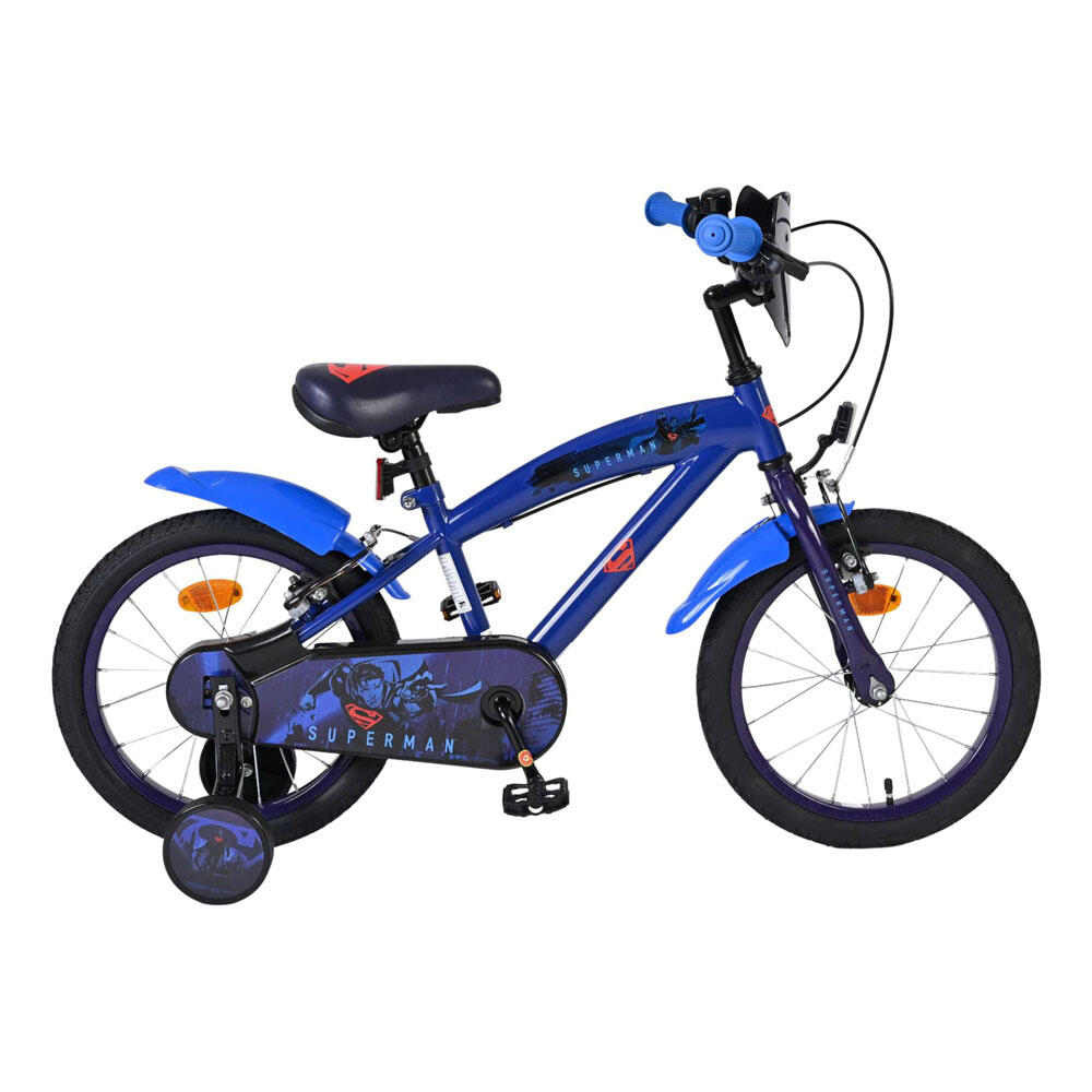 Superman Kinderfahrrad 16 Zoll blau mit zwei Handbremsen 6/7