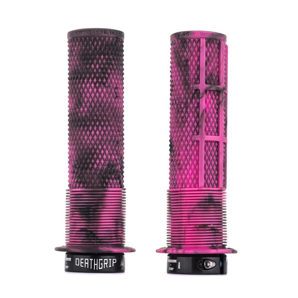 DMR DMR Deathgrip bar grips - Marble Pink Thin Flanged