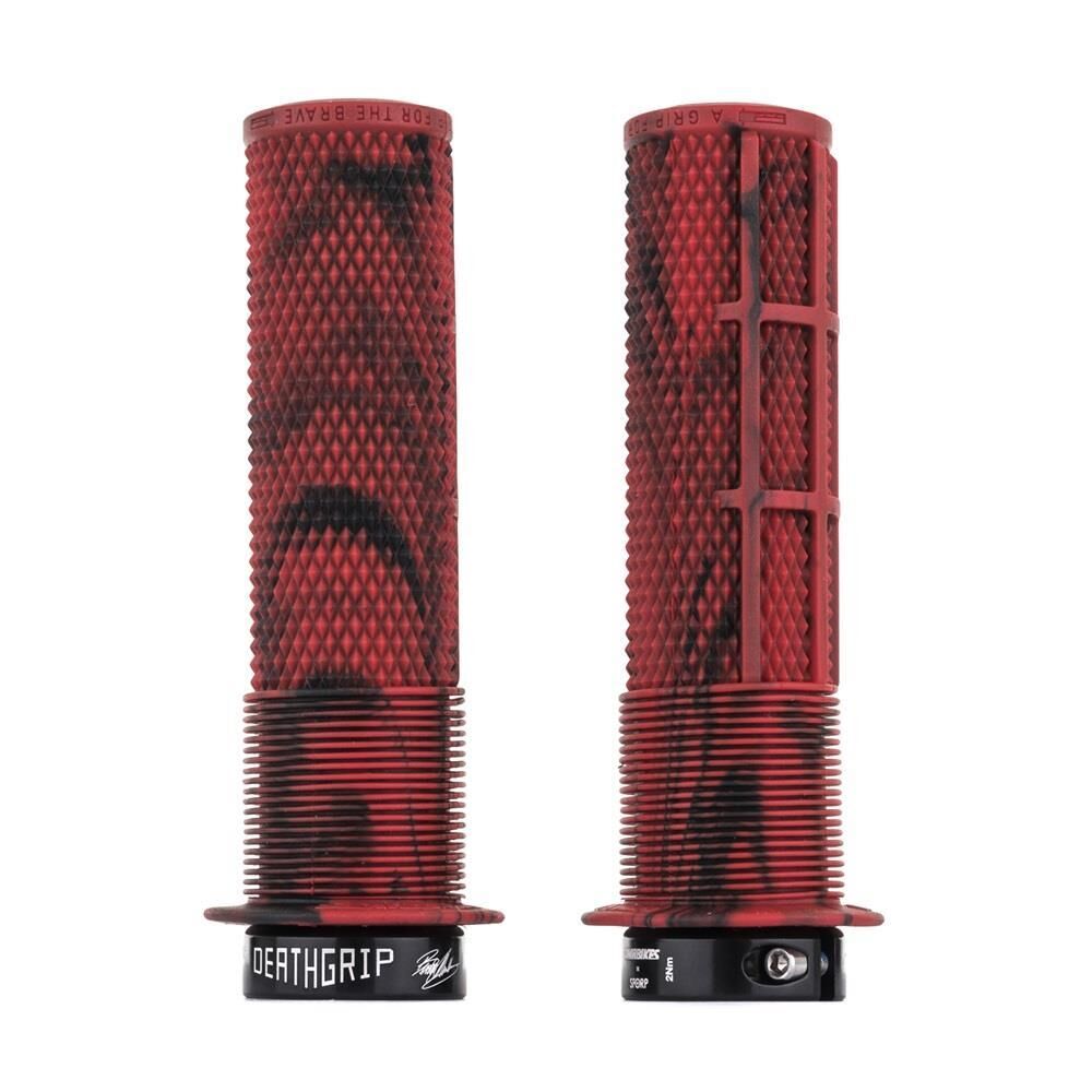 DMR DMR Deathgrip bar grips - Marble Red Thin Flanged