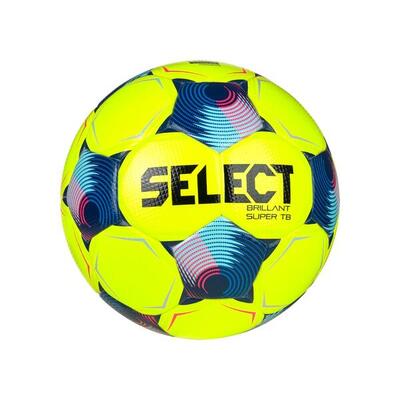 1777 select brillant super tb v25 wedstrijdbal - maat 5, wit/blauw/roze