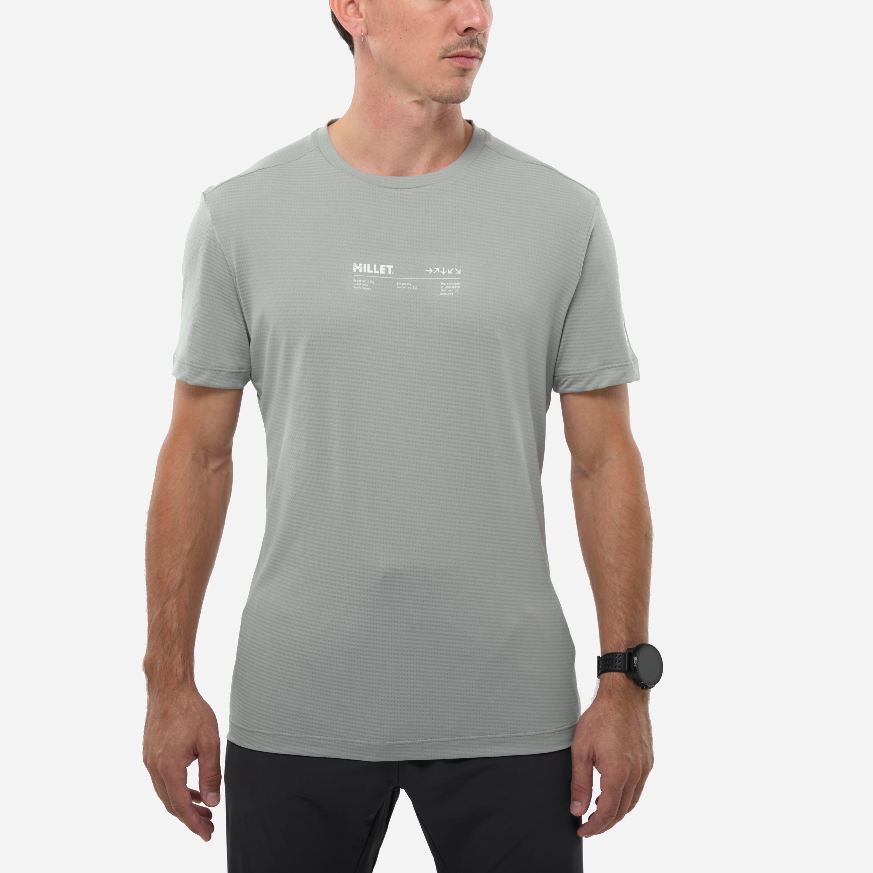 Camiseta Trail running Hombres  INTENSE 3/4